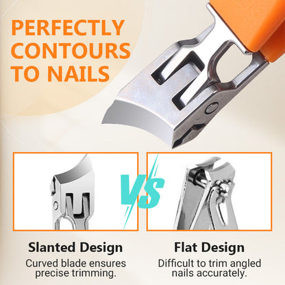 ❤️BUY 2 FREE SHIPPING✈️ Wide Jaw Opening Anti-Splash Slanted Nail Clipper