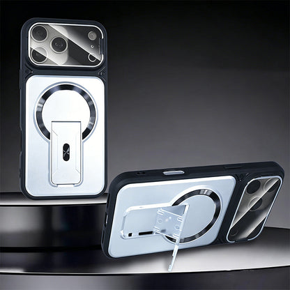 Multifunctional Lens Protection Case with Invisible Stand & Camera Protection for iPhone