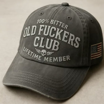 Old Fuckers Club Vintage Embroidered Cap