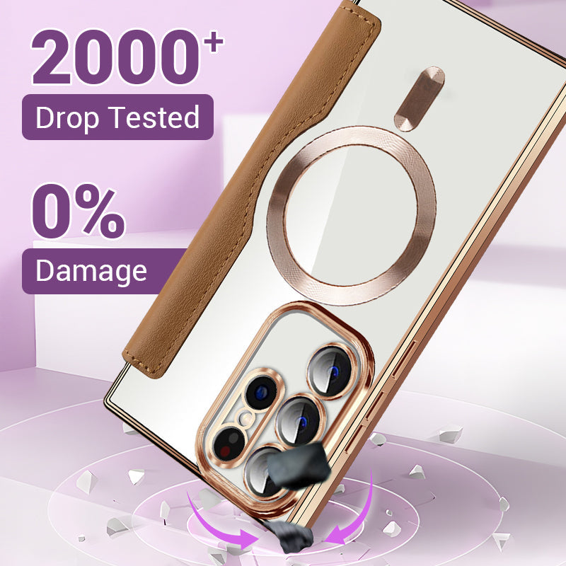 2025 New leather textured flip mobile phone case for Samsung