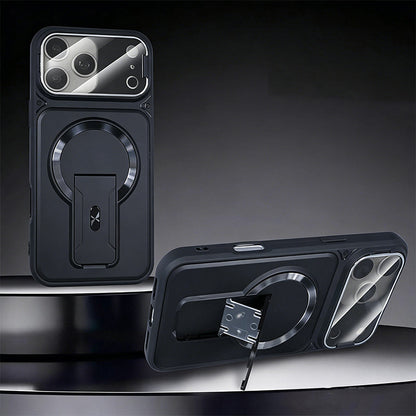 Multifunctional Lens Protection Case with Invisible Stand & Camera Protection for iPhone