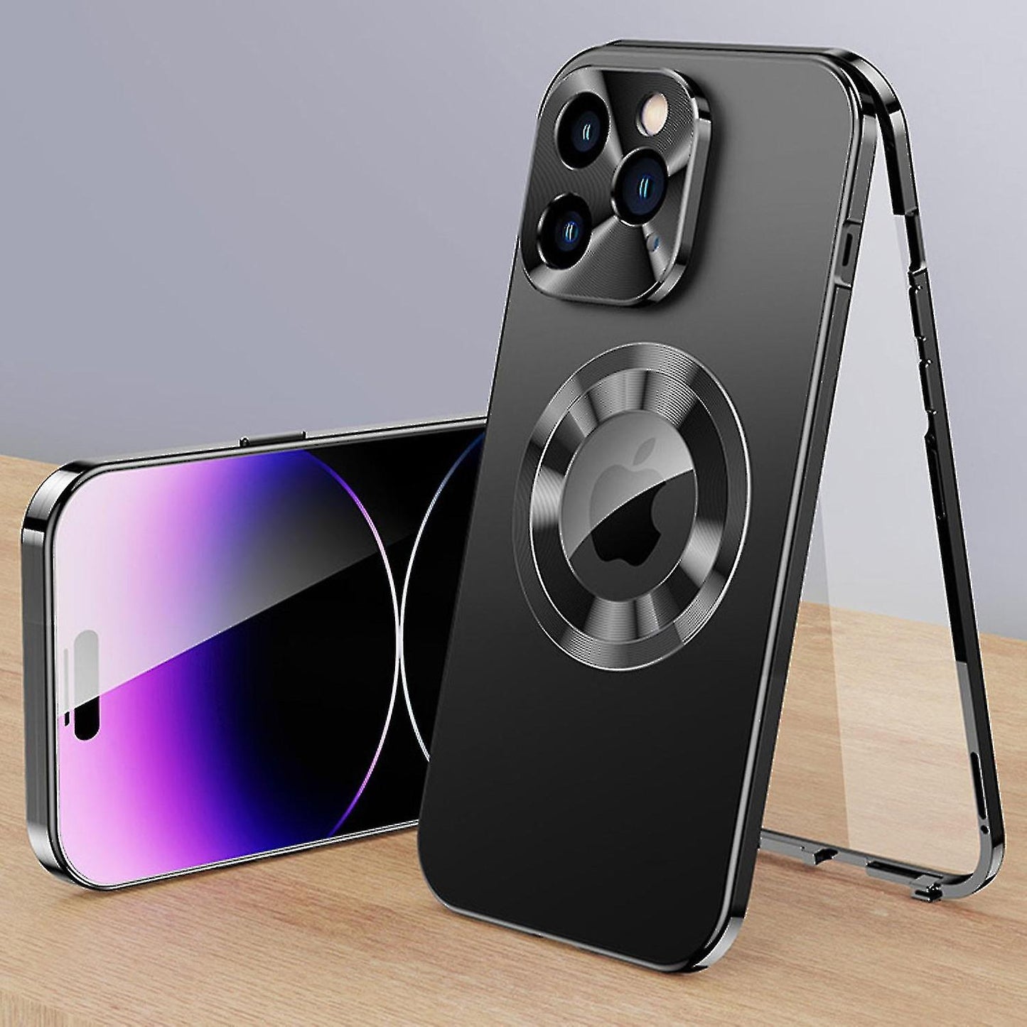 Double-sided Electroplated Glass Magnetic Phone Case