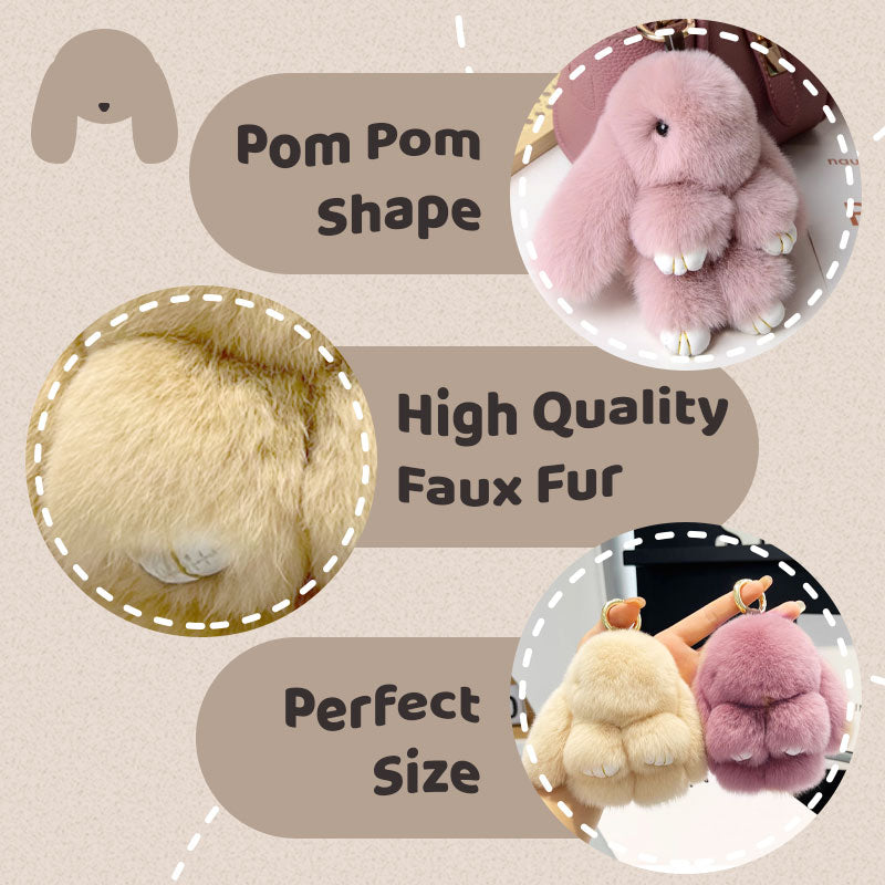 🎅Christmas Pre-sale🎁🐰Handmade Soft Bunny Pom Pom Charms (🎁Boxed Edition)
