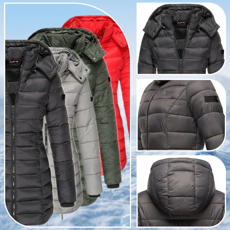 ✨ Women's Lightweight Winter Down Jacket with Hood — Water-Resistant & Cozy 🧥