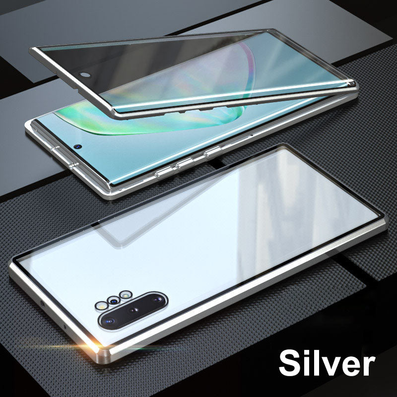 🔥Custodia magnetica anti-sbirciatina in vetro temperato bifacciale per telefono Samsung serie S25-21