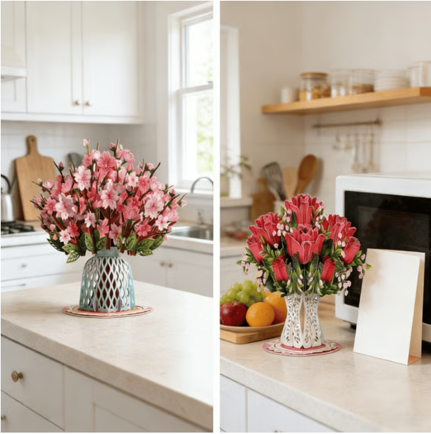 🏆95K+ SOLD! 🌼💌 Forever-Blooming 3D Flower Pop-Up Card– Personalized Love Message & Everlasting Bloom 🎁