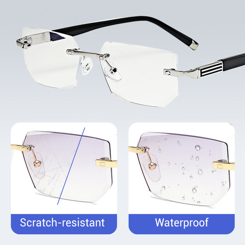 ✨Sapphire high hardness✨Anti blue progressive Far And Near Dual-Use Reading Glasses