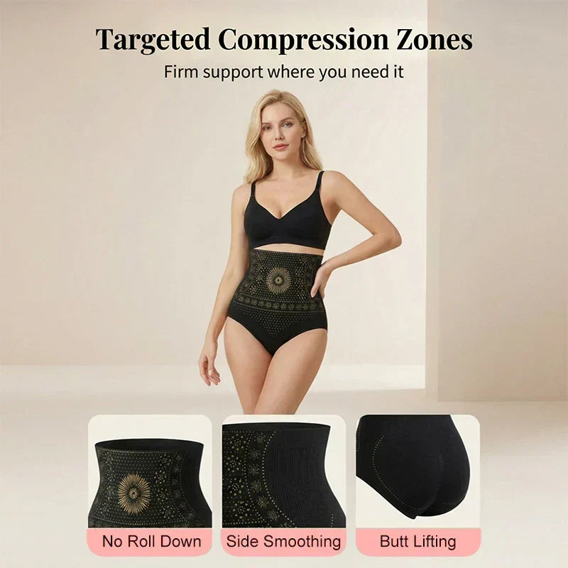 High-waisted shaping shorts