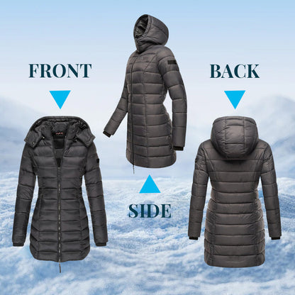 ✨ Women's Lightweight Winter Down Jacket with Hood — Water-Resistant & Cozy 🧥