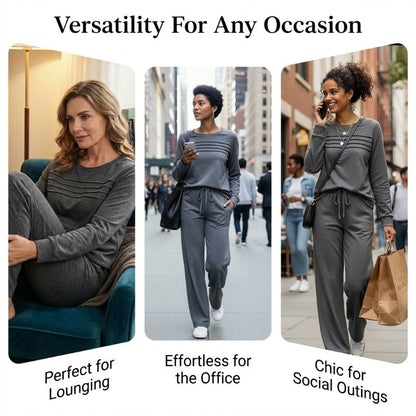 🥳💞 Over 45,000 sold 🔥 50% off 💥 Women's Casual Set: Top & Drawstring Pants 👕👖