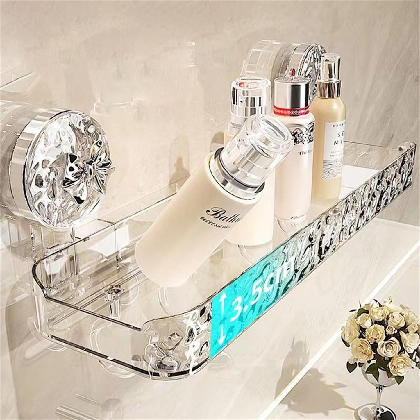 46% OFF - Light luxury style punch-free storage rack