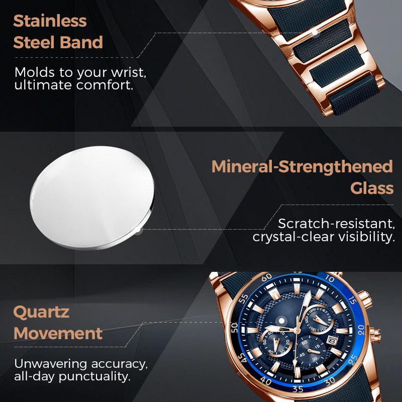 🎁Waterproof Multifunctional Quartz Watch