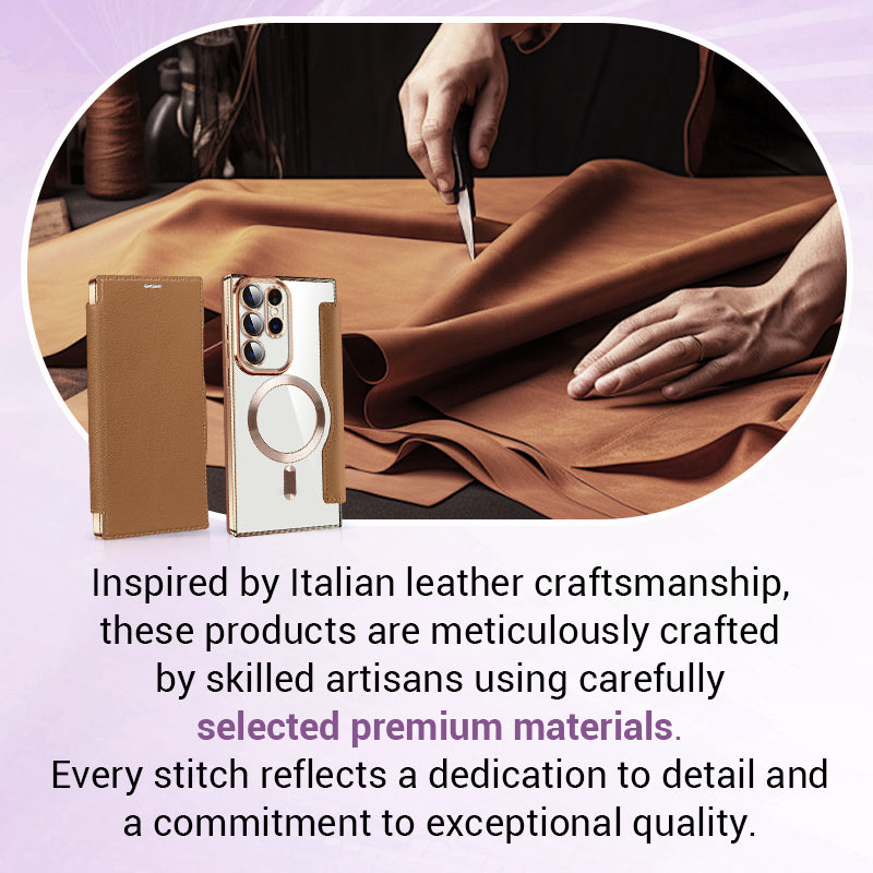 2025 New leather textured flip mobile phone case for Samsung