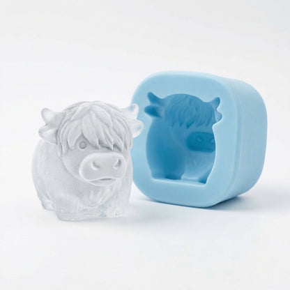 Mini Highland Cow Ice Cube Mold – Cute 3D Ice for Drinks, Parties & Gifts