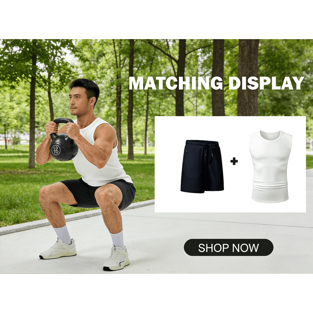 Men's Wide Strap Ribbed Tank Top