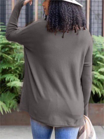 🍁New for autumn✨LONG SLEEVE THUMBHOLE SWEATER POCKET TUNIC