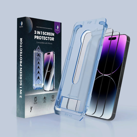 🔥50% OFF🔥4K HD/Anti-Peeping Tempered Glass Screen Protector with Auto Dust-elimination Installation for iPhone