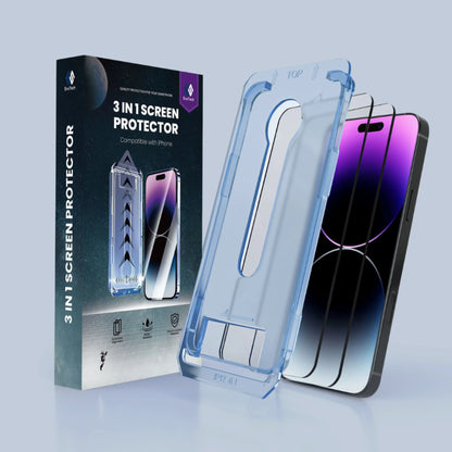 🔥50% OFF🔥4K HD/Anti-Peeping Tempered Glass Screen Protector with Auto Dust-elimination Installation for iPhone