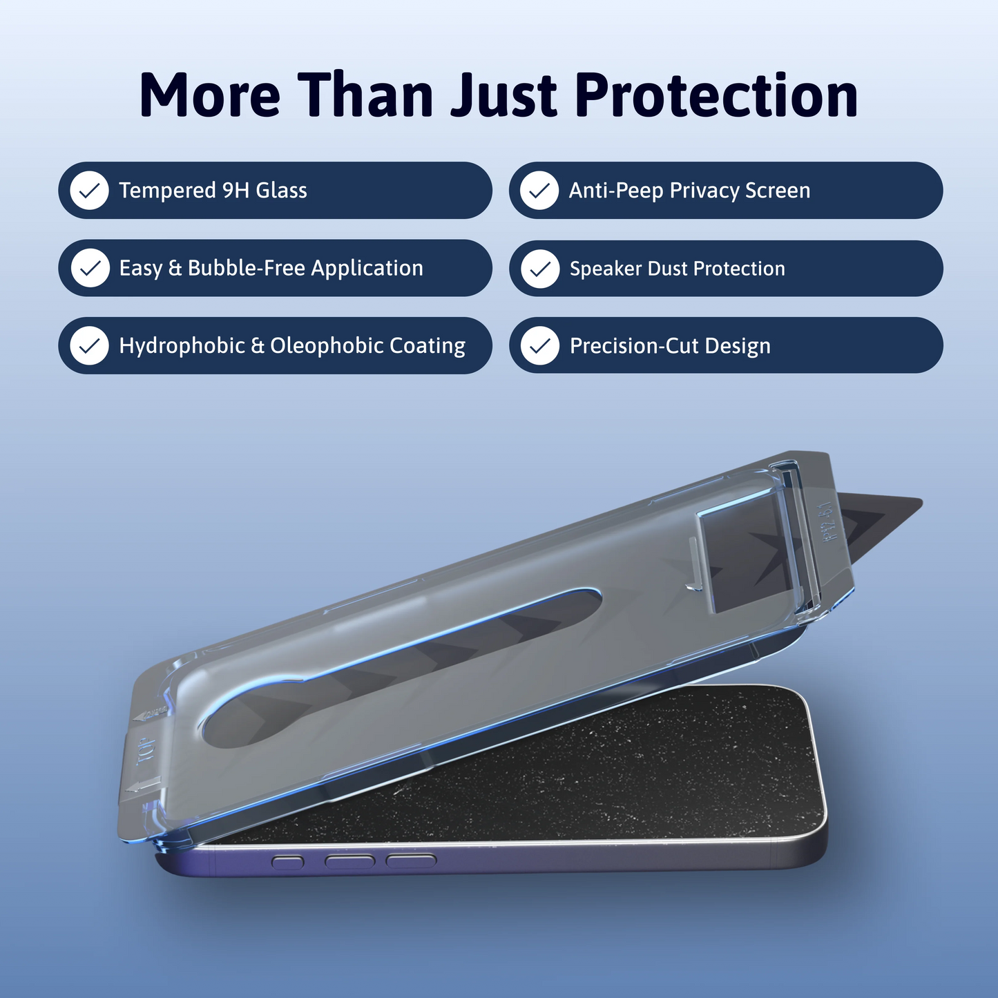 🔥50% OFF🔥4K HD/Anti-Peeping Tempered Glass Screen Protector with Auto Dust-elimination Installation for iPhone
