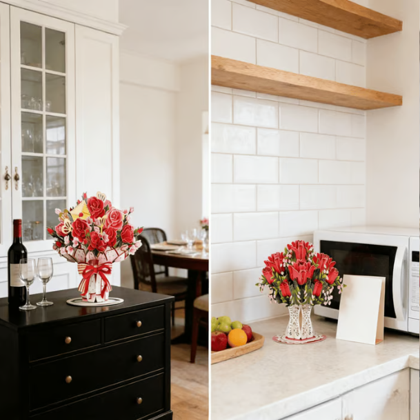 🏆95K+ SOLD! 🌼💌 Forever-Blooming 3D Flower Pop-Up Card– Personalized Love Message & Everlasting Bloom 🎁