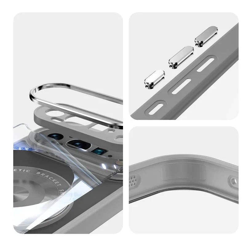 Transparent Magnetic Case with Bracket