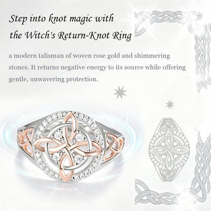 ✨💍Handmade Witch's Return-Knot Protection Ring💞Protect Your Loved Ones