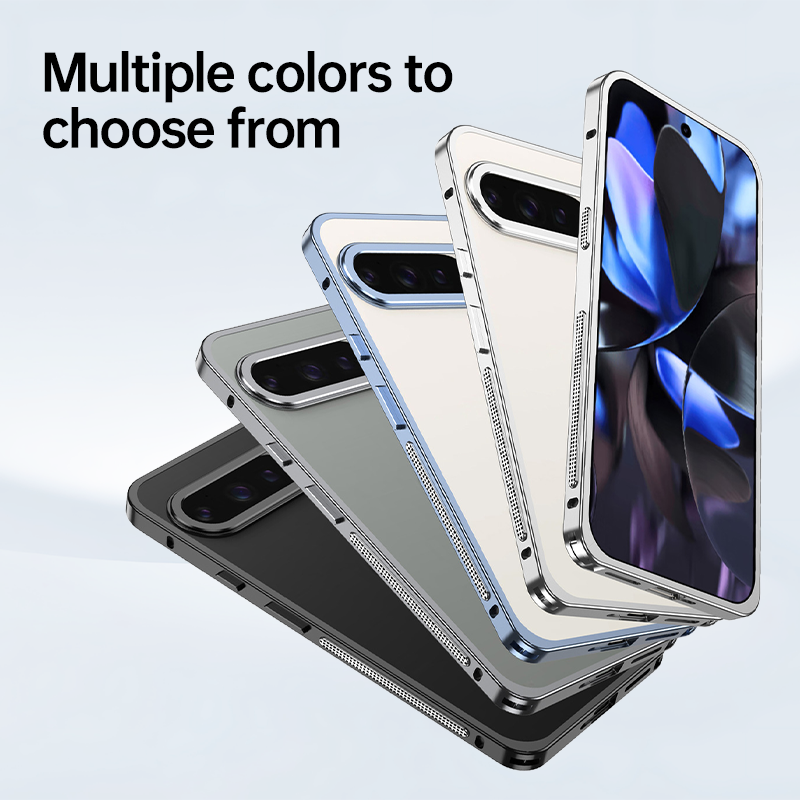 AIRKAS Premium Stainless Steel Frame Google Pixel 9 Pro Case – Slim, Durable Protection