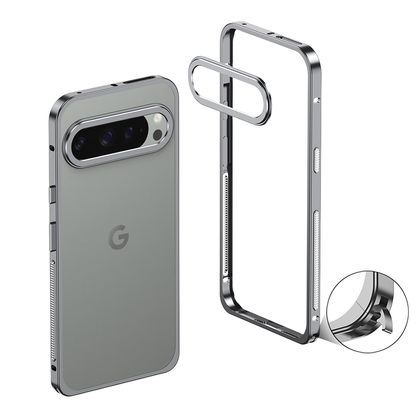 AIRKAS Premium Stainless Steel Frame Google Pixel 9 Pro Case – Slim, Durable Protection