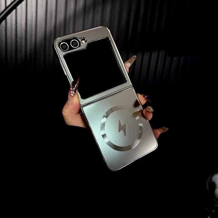 Electroplated Frosted Magnetic Cover for Samsung Galaxy Z Flip 3/4/5/6/7