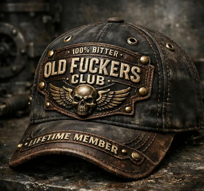 Old Fuckers Club Vintage Embroidered Cap
