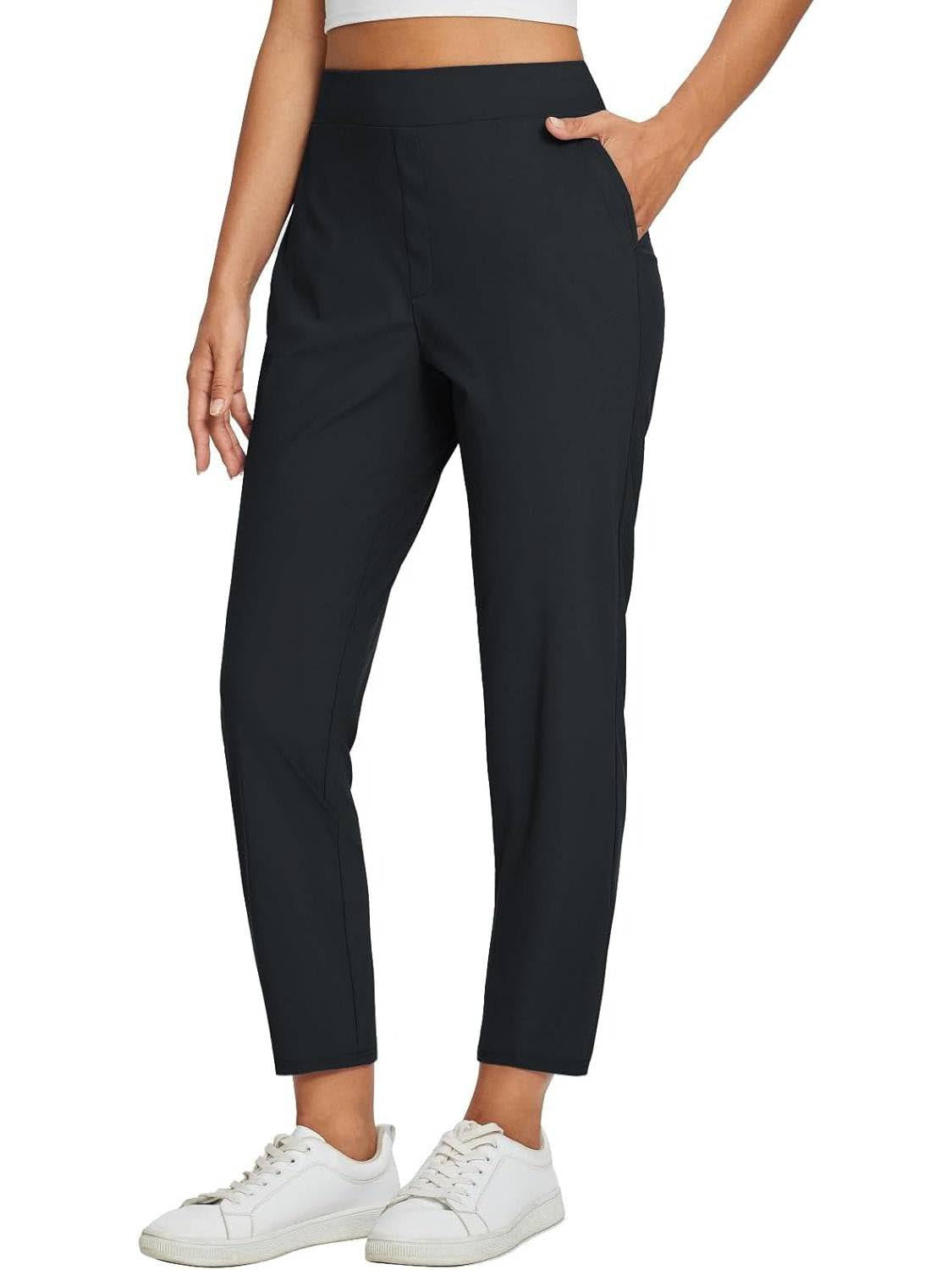 👖🌞Women’s Fitted High-Waisted Zip-Pocket Trousers
