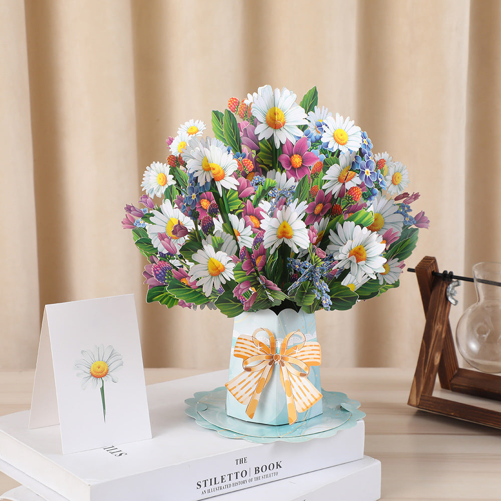 🏆95K+ SOLD! 🌼💌 Forever-Blooming 3D Flower Pop-Up Card– Personalized Love Message & Everlasting Bloom 🎁
