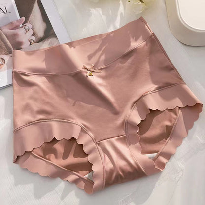 3PCS Satin ice Silk Seamless Tummy Control Panties🌸