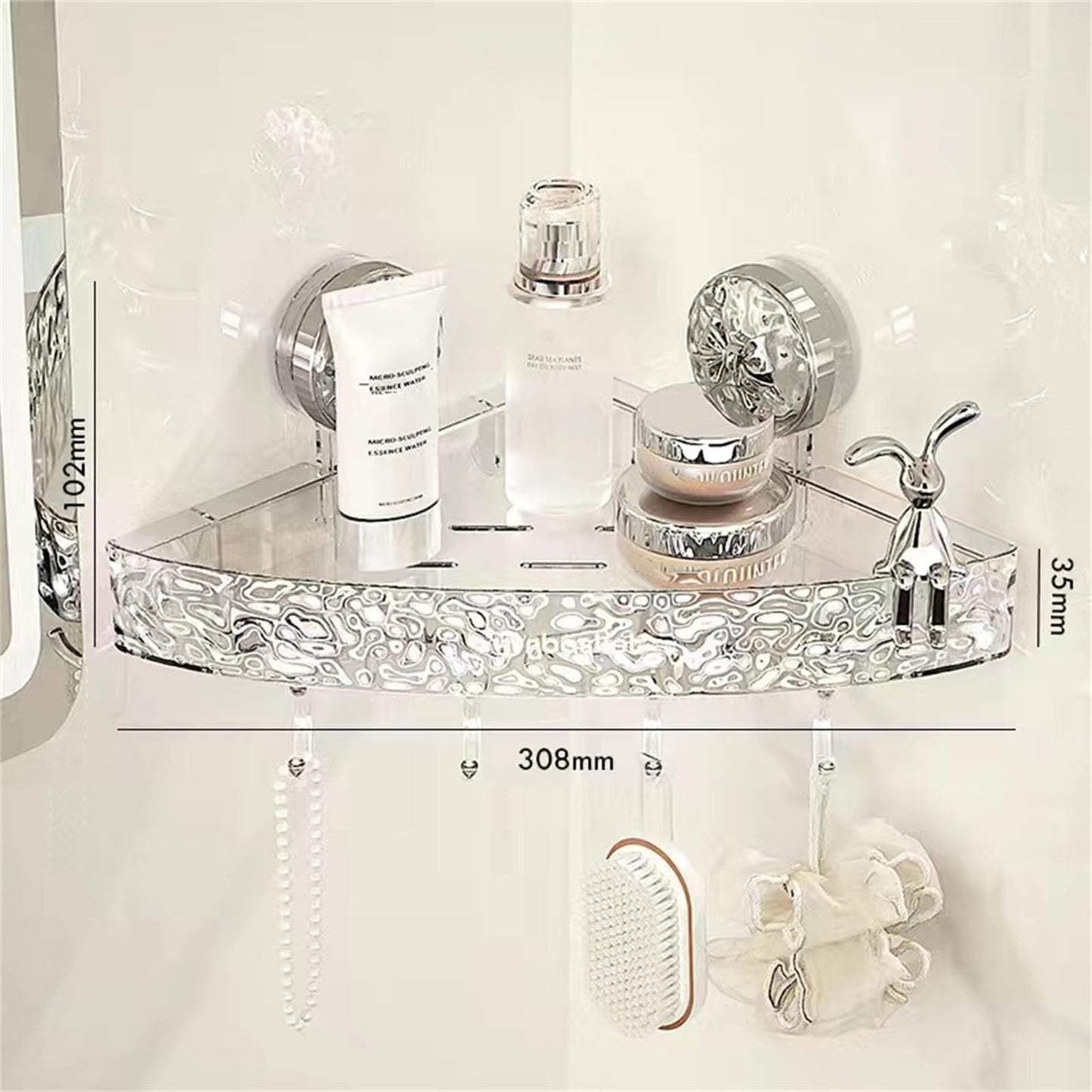 46% OFF - Light luxury style punch-free storage rack