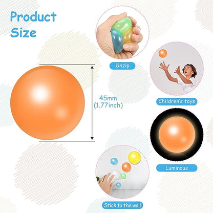 🔥Winter indoor sports🔥Glow-in-the-dark decompression ceiling balls