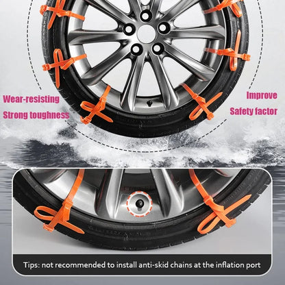 🔥PRE 2025 Winter Hot Sale🔥Universal Reusable Anti-skid Nylon Tire Chains