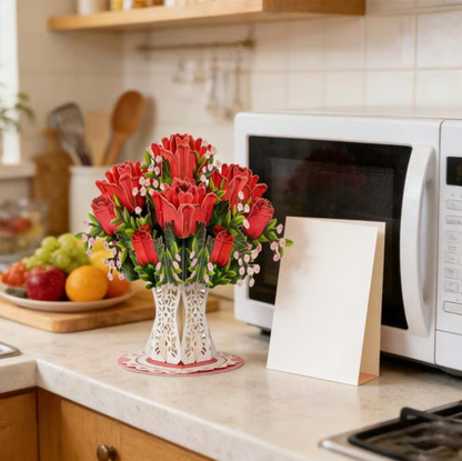 🏆95K+ SOLD! 🌼💌 Forever-Blooming 3D Flower Pop-Up Card– Personalized Love Message & Everlasting Bloom 🎁