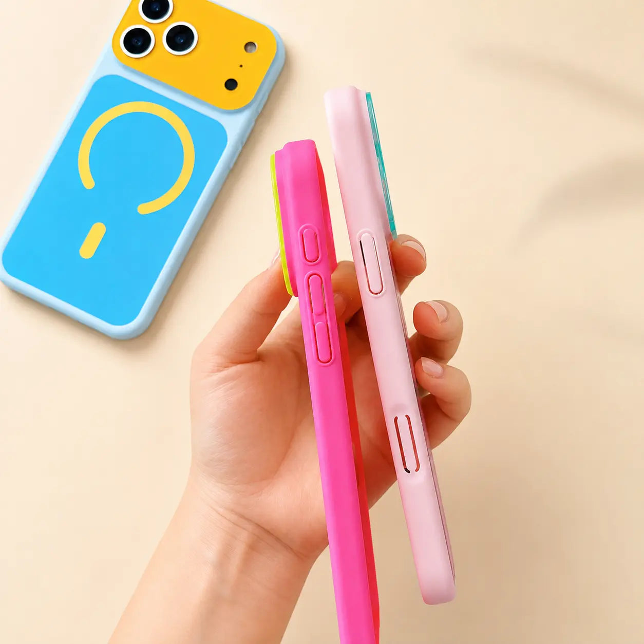 🌞🌈SUMMER HOT SALE💥95K+ SOLD!📱Trendy iPhone Case Hot Sale | Dopamine Color Block MagSafe Case – Ultra-Slim Matte Hard PC Cover for iPhone 17 Pro Max UK🇬🇧