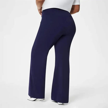 🎁-High Stretch Tummy Control Button Wide Leg Pants