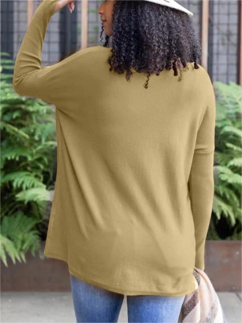 🍁New for autumn✨LONG SLEEVE THUMBHOLE SWEATER POCKET TUNIC