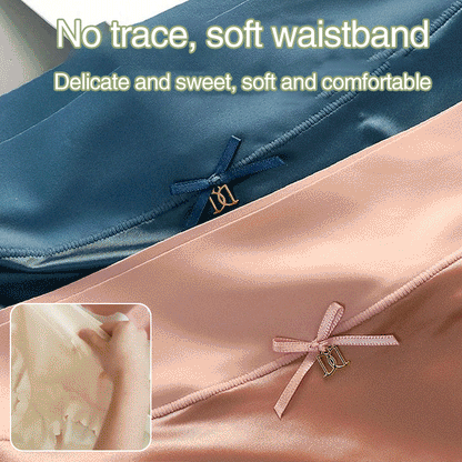 3PCS Satin ice Silk Seamless Tummy Control Panties🌸