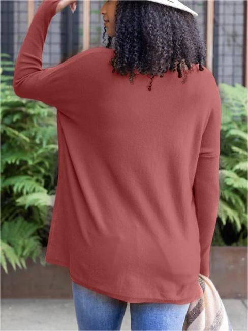 🍁New for autumn✨LONG SLEEVE THUMBHOLE SWEATER POCKET TUNIC