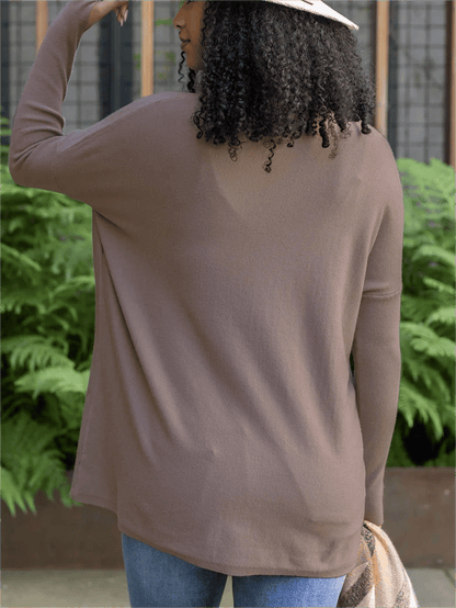 🍁New for autumn✨LONG SLEEVE THUMBHOLE SWEATER POCKET TUNIC