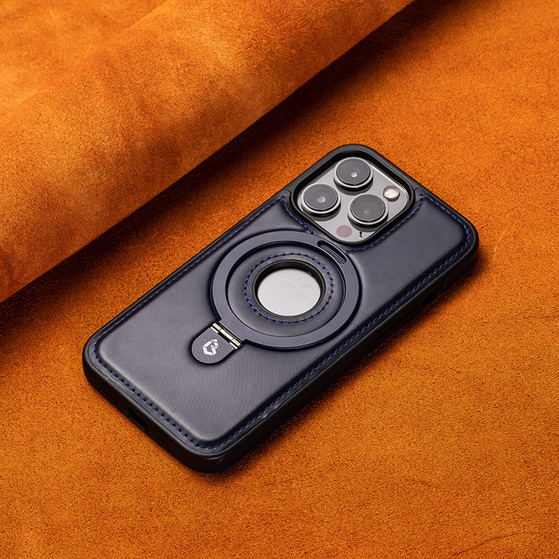 Full Faux Leather Shockproof Magnetic Case for iPhone