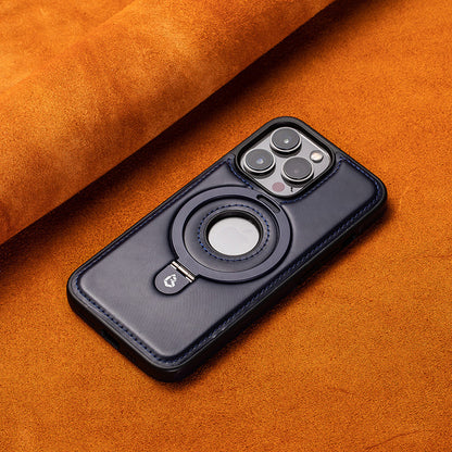 Full Faux Leather Shockproof Magnetic Case for iPhone