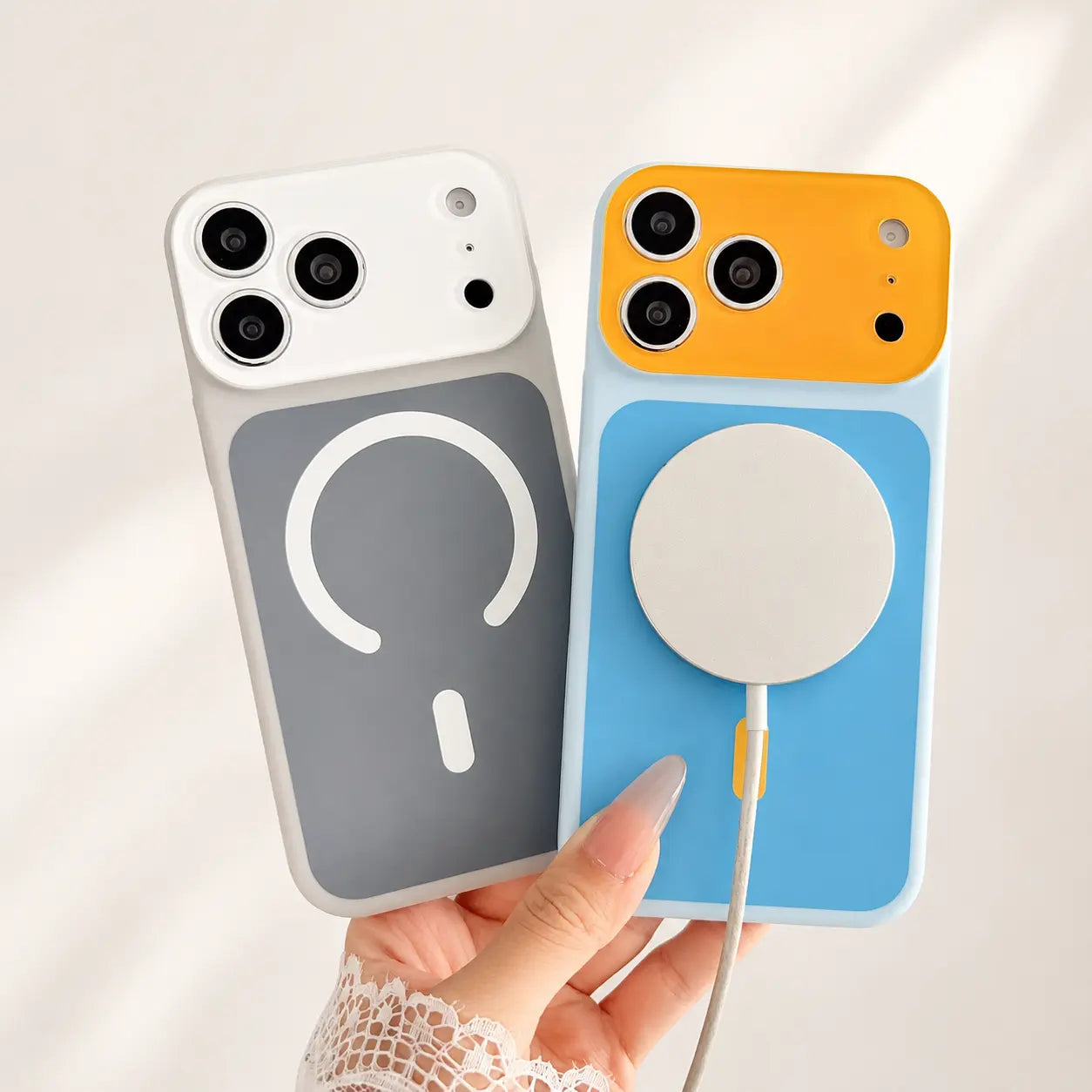 🌞🌈SUMMER HOT SALE💥95K+ SOLD!📱Trendy iPhone Case Hot Sale | Dopamine Color Block MagSafe Case – Ultra-Slim Matte Hard PC Cover for iPhone 17 Pro Max UK🇬🇧