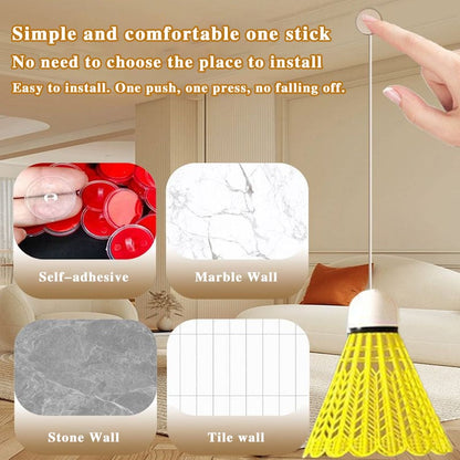🔥Winter indoor sports🔥Indoor Bounceable Luminous Badminton Trainer
