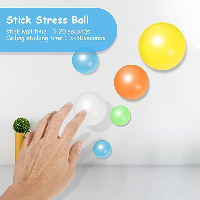 🔥Winter indoor sports🔥Glow-in-the-dark decompression ceiling balls