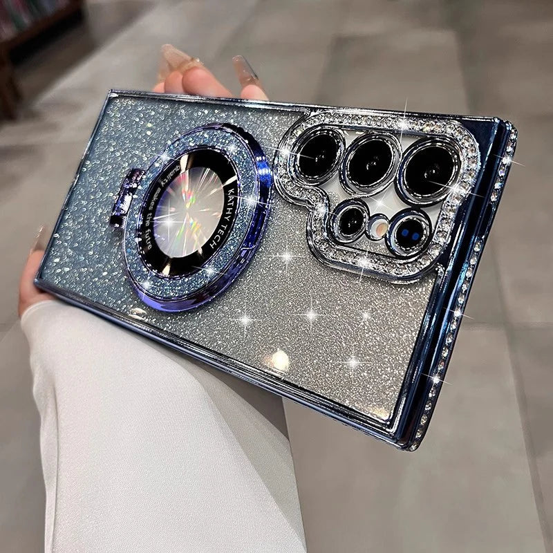 ✨Dazzling Folding Bracket That Sparkles Case Cover for Samsung S Series