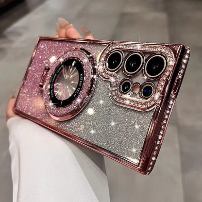 ✨Dazzling Folding Bracket That Sparkles Case Cover for Samsung S Series